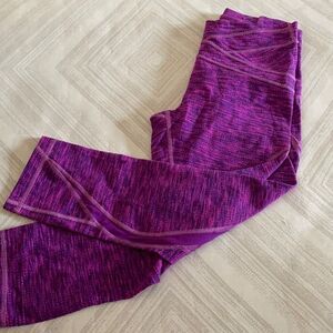 Lululemon Athletica Purple & Pink Cropped Leggings